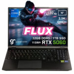 GameRaider FLUX GR16 Intel Core i7-14650HX GeForce RTX 5060 8GB 115W 32GB DDR5 1TB SSD 16 inç 2.5K QHD+ 180Hz FreeDos Gaming Laptop - Çanta Hediyeli