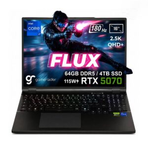 Gameraider Flux Gr16 Intel Core I7 14650hx Geforce Rtx 5070 8gb 115w 64gb Ddr5 4tb Ssd 16 Inc 2 5k Qhd 180hz Freedos Gaming Laptop Canta Hediyeli Control Resonant Hediyeli 1