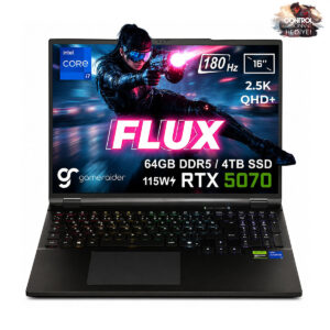 Gameraider Flux Gr16 Intel Core I7 14650hx Geforce Rtx 5070 8gb 115w 64gb Ddr5 4tb Ssd 16 Inç 2.5k Qhd+ 180hz Freedos Gaming Laptop Çanta Hediyeli Control Resonant Hediyeli 1