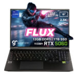 GameRaider FLUX GR16 Intel Core i9-14900HX GeForce RTX 5060 8GB 115W 12GB DDR5 1TB SSD 16 inç 2.5K QHD+ 300Hz FreeDos Gaming Laptop - Çanta Hediyeli