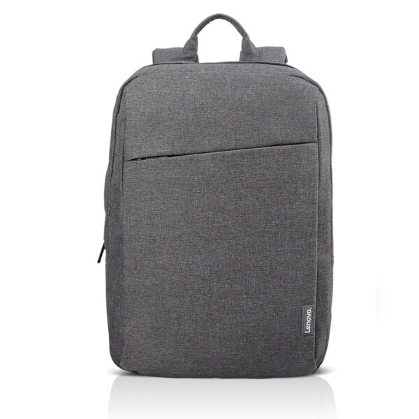 Gri Lenovo laptop sırt çantası, hafif ve dayanıklı beğeniyle kullanılan seyahat çantası, klasik tasarım ve geniş iç hacim. Çalışma veya seyahat için ideal bilgisayar ve ekipman taşıma çantası.