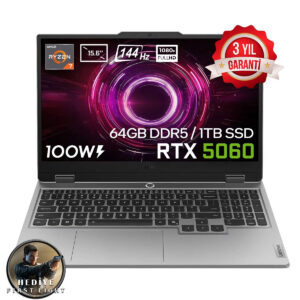 Lenovo Loq 15ahp10 Amd Ryzen 7 250 Geforce Rtx 5060 8gb 100w 64gb Ddr5 1tb Ssd 15.6 Inç Full Hd 144hz Ips Freedos Gaming Laptop (83jg008utrv4) 007 First Light Hediyeli 1