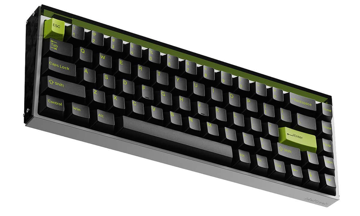 Melgeek Made68 Ultra+ Green Light Gaming Klavye H02