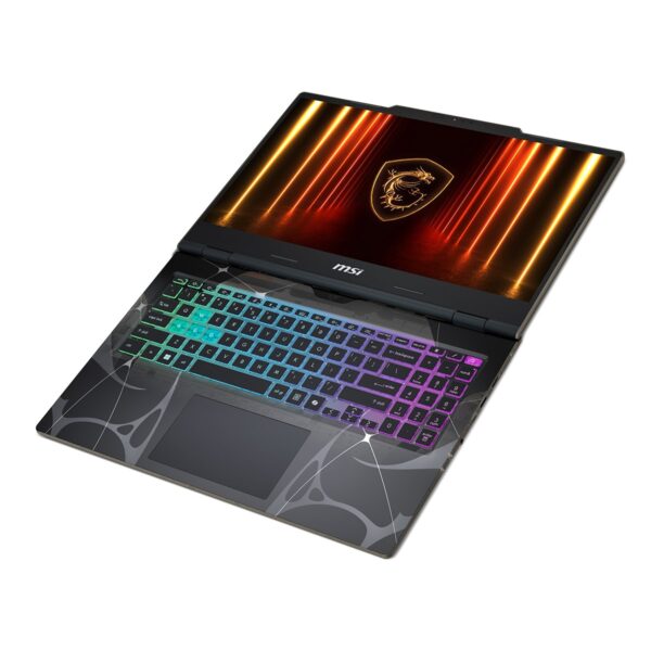Yüksek performanslı MSI gaming dizüstü bilgisayar, renkli RGB klavye ve güçlü ekranıyla oyuncular için ideal, profesyonel oyun deneyimi sunar.