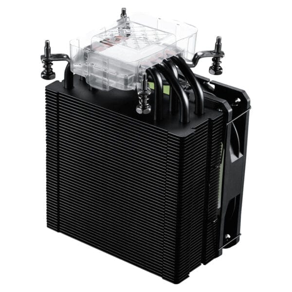 Yüksek performanslı bilgisayar işlemcisi soğutucu, hava soğutmalı CPU soğutucu, oyun ve yüksek performanslı bilgisayarlar için tasarlanmış; şık siyah tasarım ve geniş ısı emici yapısıyla dikkat çekiyor.