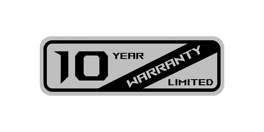 ROG LOKI SFX-L 850W Platinum White Edition 10 Yıl Garanti Sınırlandırılmış Logo - Güvenilirlik ve Kalite Belgesi.