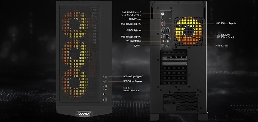 MSI MPG INFINITE Z3 9NVRR9-285EU Masaüstü Bilgisayar H20