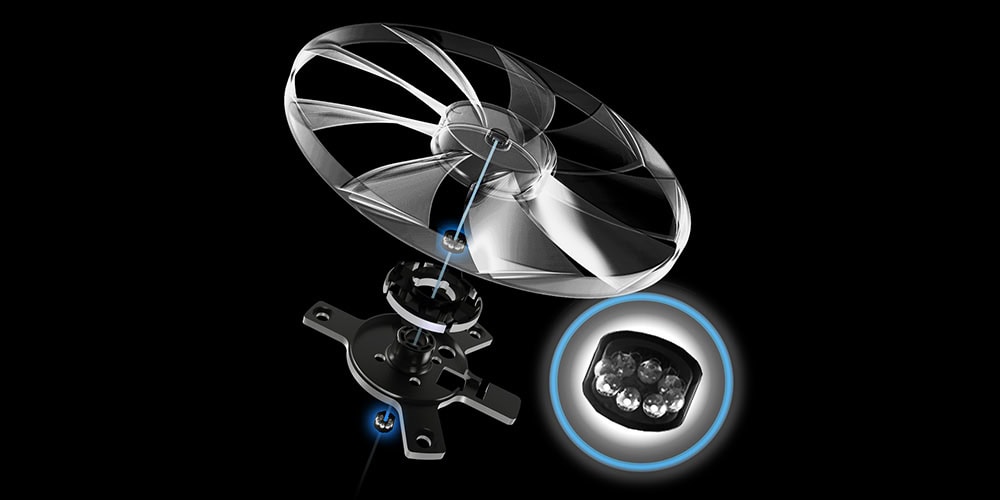 Yüksek kaliteli oyun mouse UV ışıklandırmalı ve tartışmasız performans için gelişmiş sensör teknolojisiyle donatılmış.