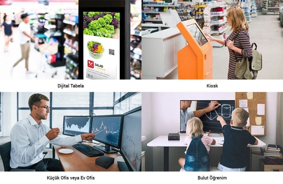 Dijital tabelalar ve akıllı satış teknolojileri, perakende ve marketlerde interaktif alışveriş deneyimini sağlar.