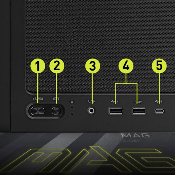 MSI MAG FORGE 321R AIRFLOW Gaming Kasa H9