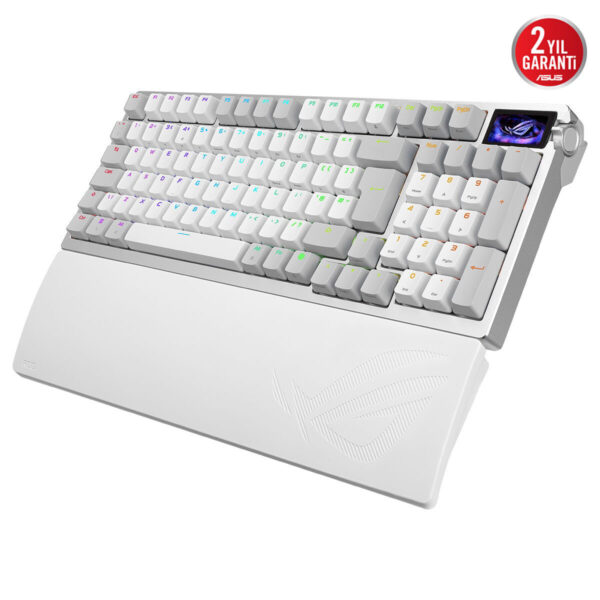 Asus Rog Azoth 96 He White 8k Hz Rog Hfx V2 Manyetik Switch Hall Effect Rgb Kablosuz Hotswap İngilizce Mekanik Gaming Klavye 3