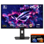 Asus Rog Strix Oled Xg27aqdmes 26.5 Inç 240hz 0.03ms 2k Qhd Adaptive Sync Qd Oled Pivot Gaming Monitör 1