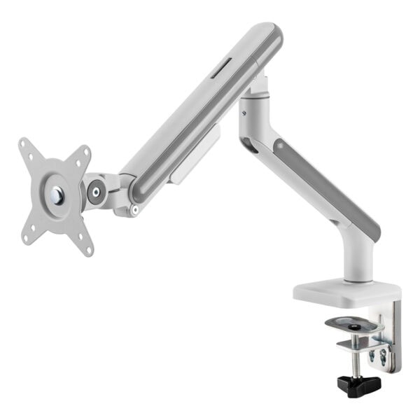 Esnek bilgisayar monitör montaj kolu, masaüstü ve duvar bağlantısı ile ofis ve ev kullanımı için uygun, ayarlanabilir ve ergonomik monitör tutucu.