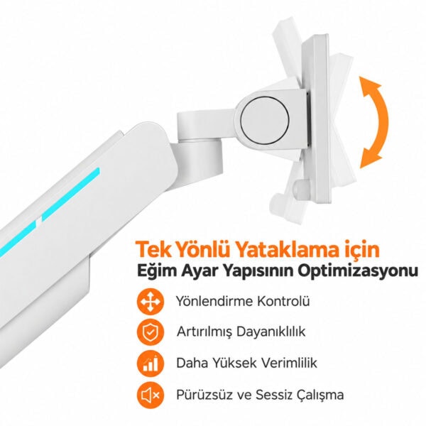 Brateck 17 49 Inç Uyumlu Rgb Amortisörlü Beyaz Monitör Kolu (ldt85 C012l) 15