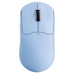 Yüksek DPI ayarına sahip mavi renkli kablosuz mouse, rahat tutuş ve hızlı tepki özellikleriyle öne çıkar.