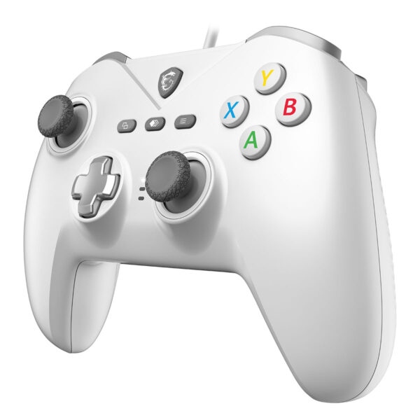 Yüksek kaliteli beyaz oyun kontrolörü, yeni nesil konsol ve PC oyunları için tasarlandı, ergonomik tasarımı ve hassas düğmeleri ile üstün oyun deneyimi sağlar.