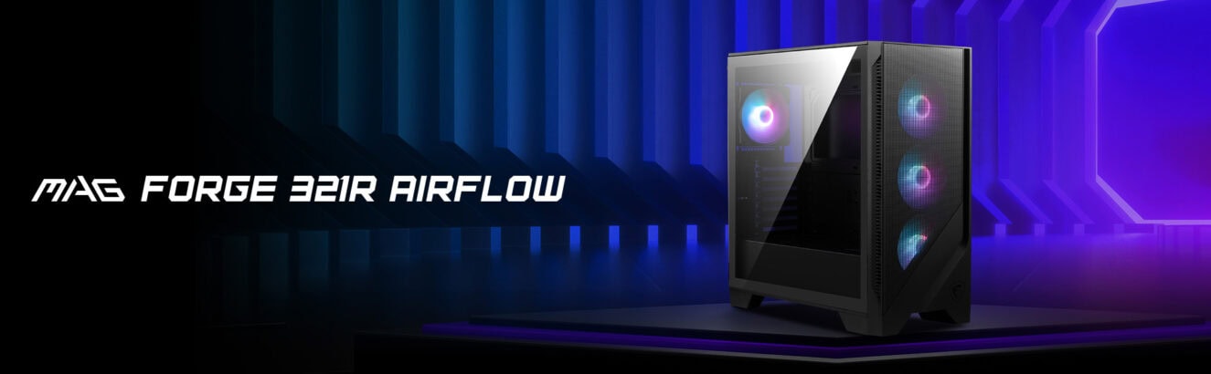 MSI MAG FORGE 321R AIRFLOW Gaming Kasa H1