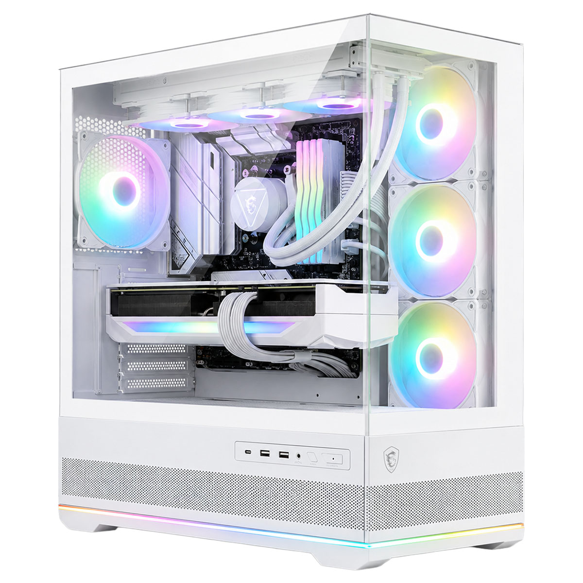MSI MAG PANO 110R PZ WHITE 4X120mm Gaming Kasa - Gaming.Gen.TR