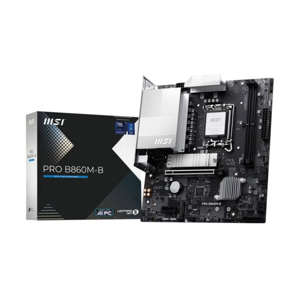 MSI PRO B860M-B 9066MHz (OC) DDR5 Soket LGA1851 M.2 HDMI DP mATX Anakart