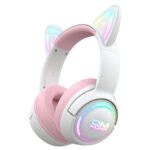 ONIKUMA GT838 Pink RGB Kablosuz Gaming Kulaklık