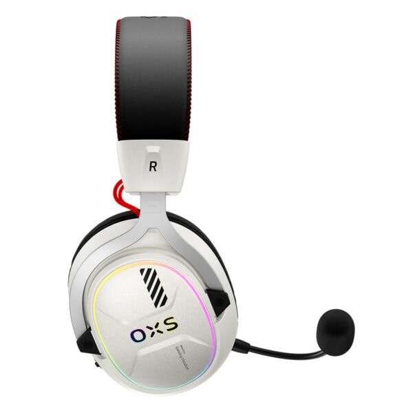 Yüksek kaliteli OX aydınlatmalı oyun kulaklığı, mikrofon ve konforlu tasarım, profesyonel gamerler ve oyuncular için ideal, oyun deneyimini artırır.