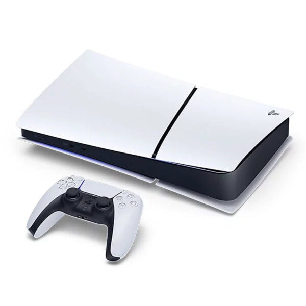 Şık beyaz ve siyah PlayStation 5 konsolu ve kablosuz kontrol cihazı, modern tasarımıyla en yeni oyun deneyimi için hazır. En iyi oyun ve teknoloji içerikleri için gaming.gen.tr adresini ziyaret edin.