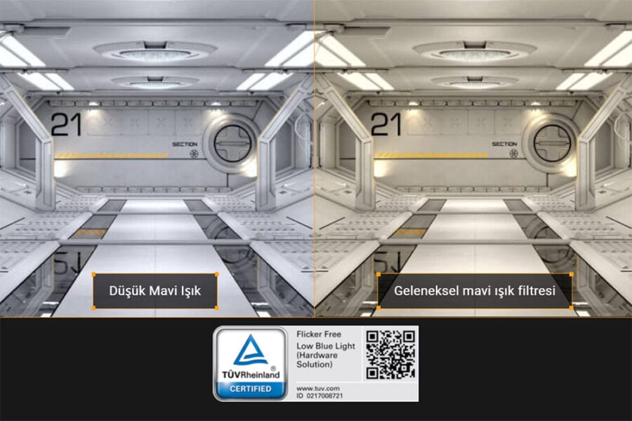 Yüksek çözünürlük ve hızlı tepki süresi ile oyun keyfini artıran ASUS TUF Gaming 34 inç QHD monitör, 3440x1440 çözünürlük, 0.5ms tepkime süresi, 250Hz yenileme hızı ve AMD FreeSync Premium teknolojisi ile öne çıkar.