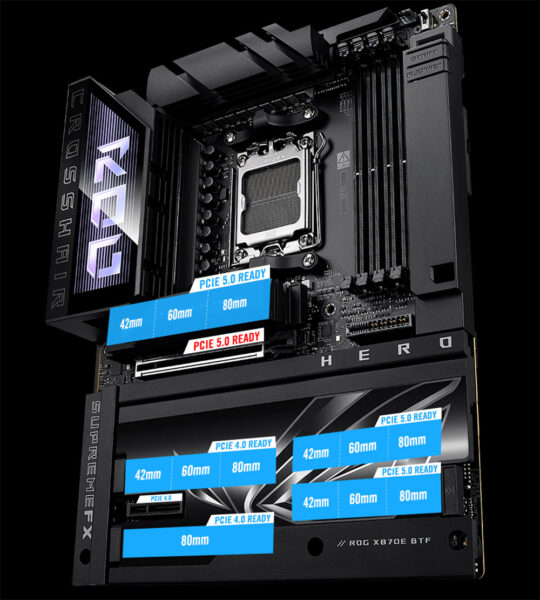 ASUS ROG CROSSHAIR X870E HERO BTF Anakart H19