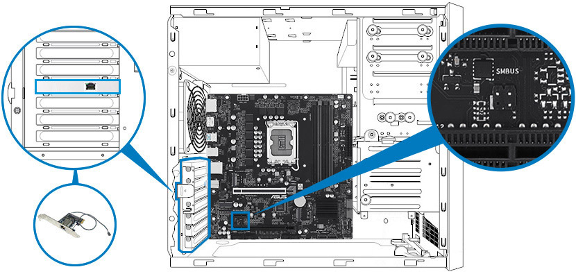 ASUS Pro B860M-CT-CSM 8666MHz (OC) DDR5  mATX Anakart H19