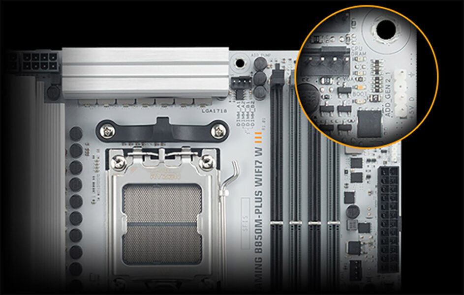 ASUS TUF GAMING B850M-PLUS WIFI7 W Anakart H21
