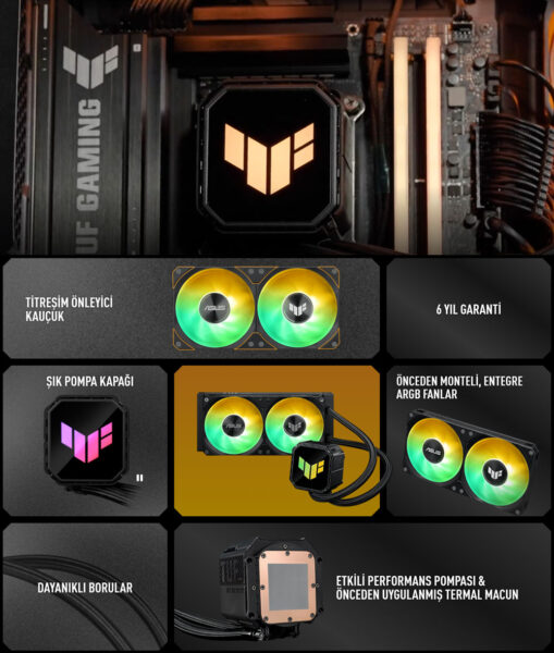 ASUS TUF Gaming LC III 240 ARGB  Sıvı Soğutucu H2