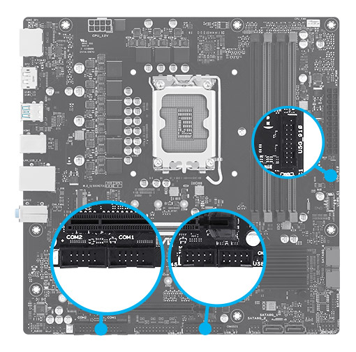 ASUS Pro B860M-CT-CSM 8666MHz (OC) DDR5  mATX Anakart H22