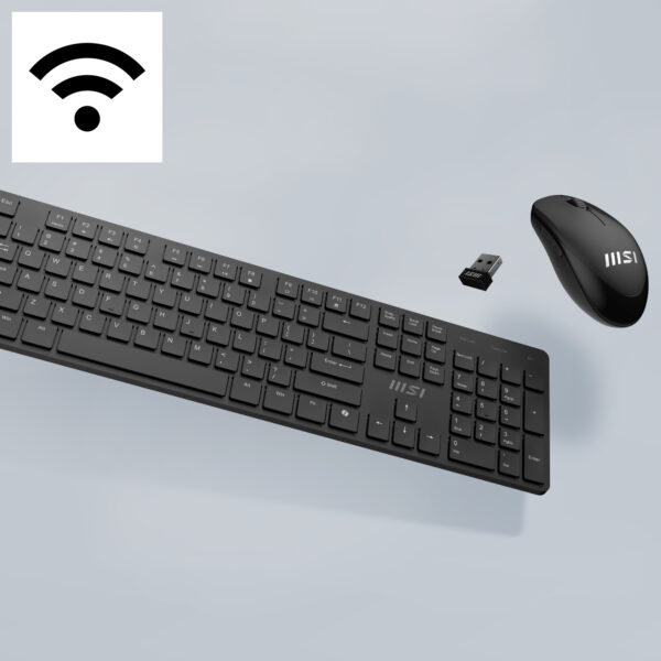 MSI FORGE K200 Wirelesss Combo Klavye Mouse Seti H4