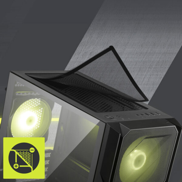 MSI MAG FORGE M110R AIRFLOW mATX Gaming Kasa H4