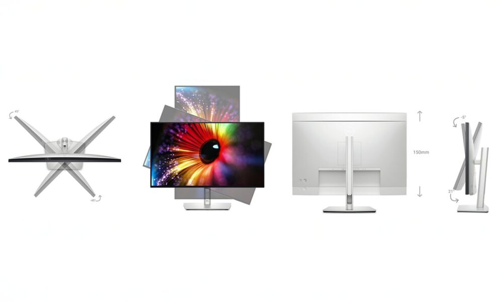 Yüksek çözünürlüklü bilgisayar monitörleri, ergonomik tasarım ve ayarlanabilirlık özellikleriyle masaüstü kullanımına uygun profesyonel ekranlar.