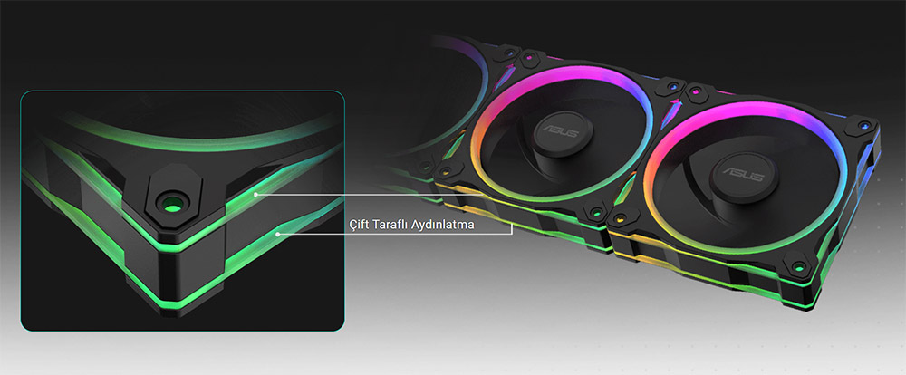 ASUS Prime MR120 ARGB 120mm Siyah 3'lü Kasa Fanı H5