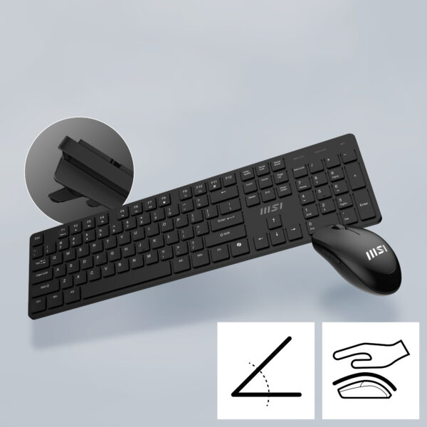 MSI FORGE K200 Wirelesss Combo Klavye Mouse Seti H7