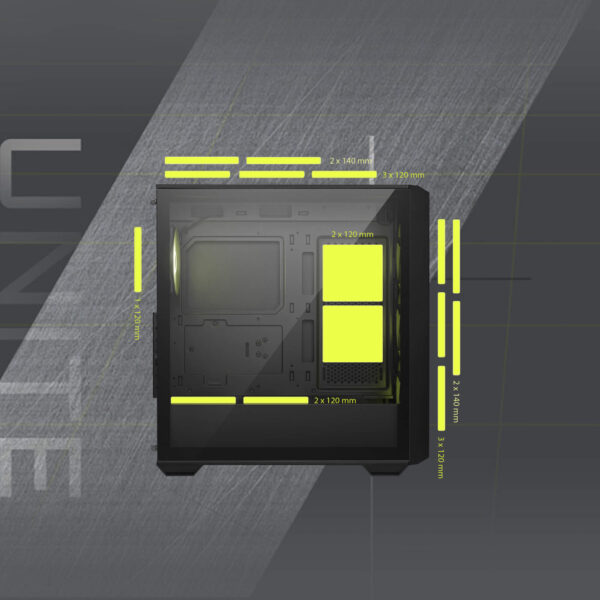 MSI MAG FORGE 330R AIRFLOW ATX Gaming Kasa H6