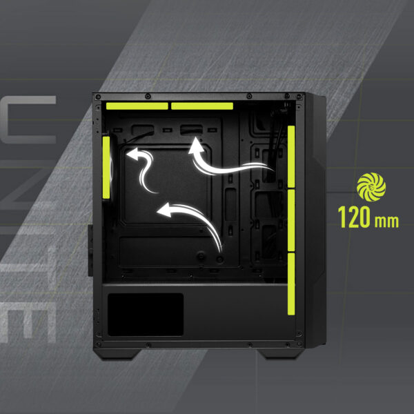 MSI MAG FORGE M110R AIRFLOW mATX Gaming Kasa H7