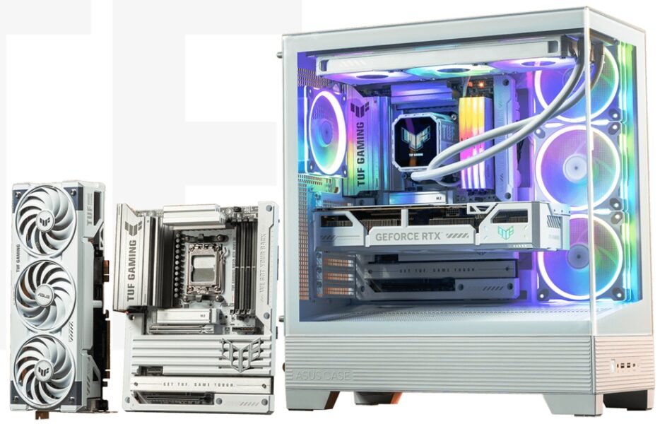 ASUS TUF Gaming GeForce RTX 5070 Ti 16GB GDDR7 BTF White OC Edition Ekran Kartı H8