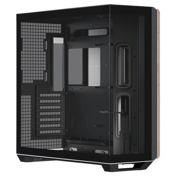 Apnx V1 Black And White Wood Temperli Cam Usb 3 2 Mid Tower Atx Gaming Kasa 2