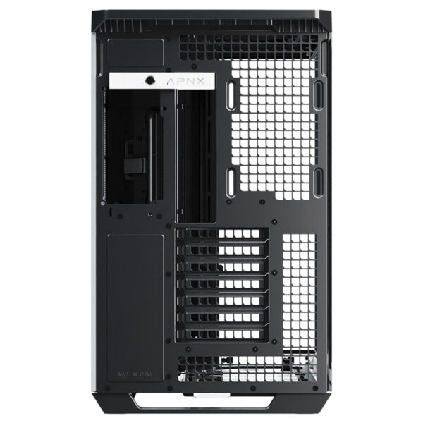 Apnx V1 Black And White Wood Temperli Cam Usb 3 2 Mid Tower Atx Gaming Kasa 9