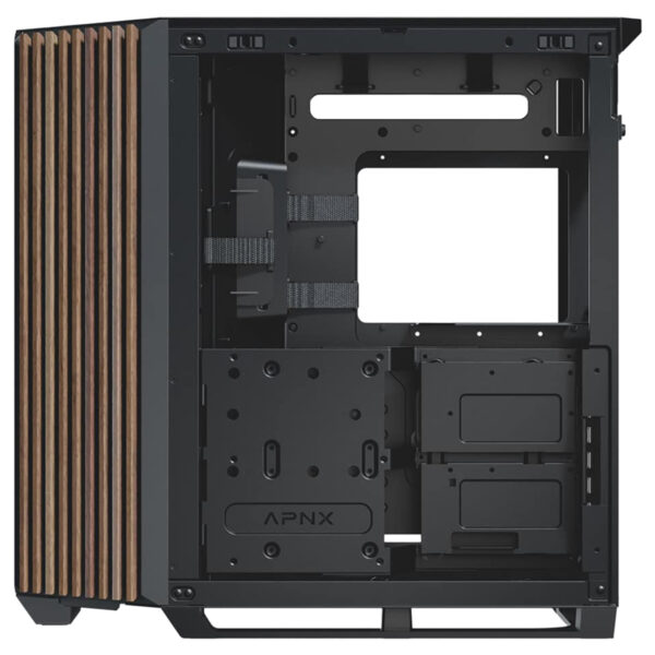 Apnx V1 Black Wood Temperli Cam Usb 3 2 Mid Tower Atx Gaming Kasa 7
