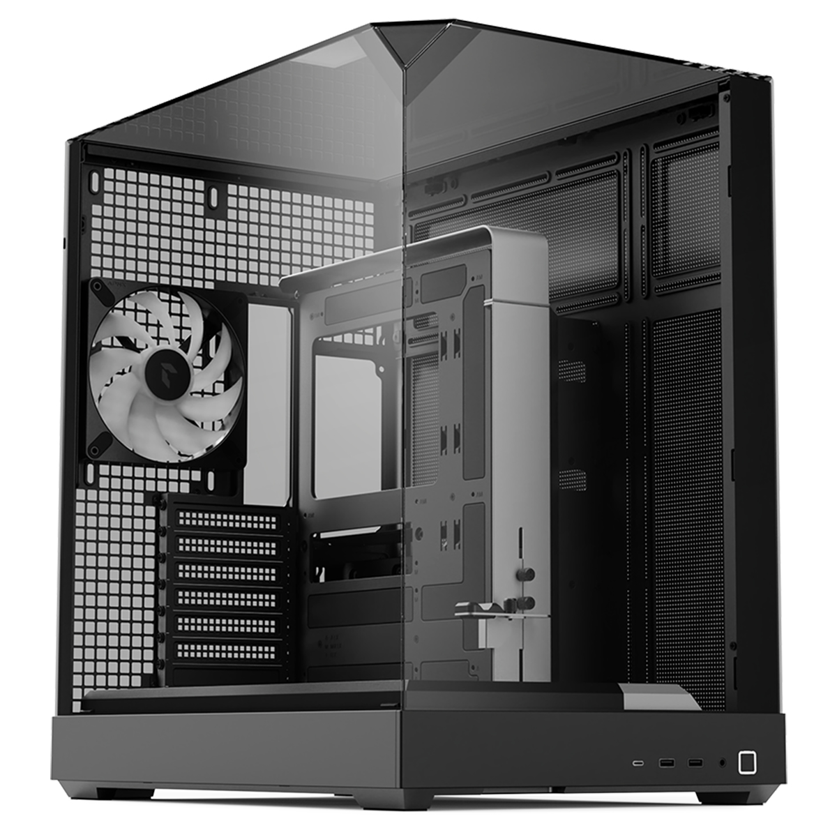 APNX V2 Black 4x140mm ARGB Fan Üç Temperli Camlı USB 3.2 Mid Tower ATX Gaming Kasa
