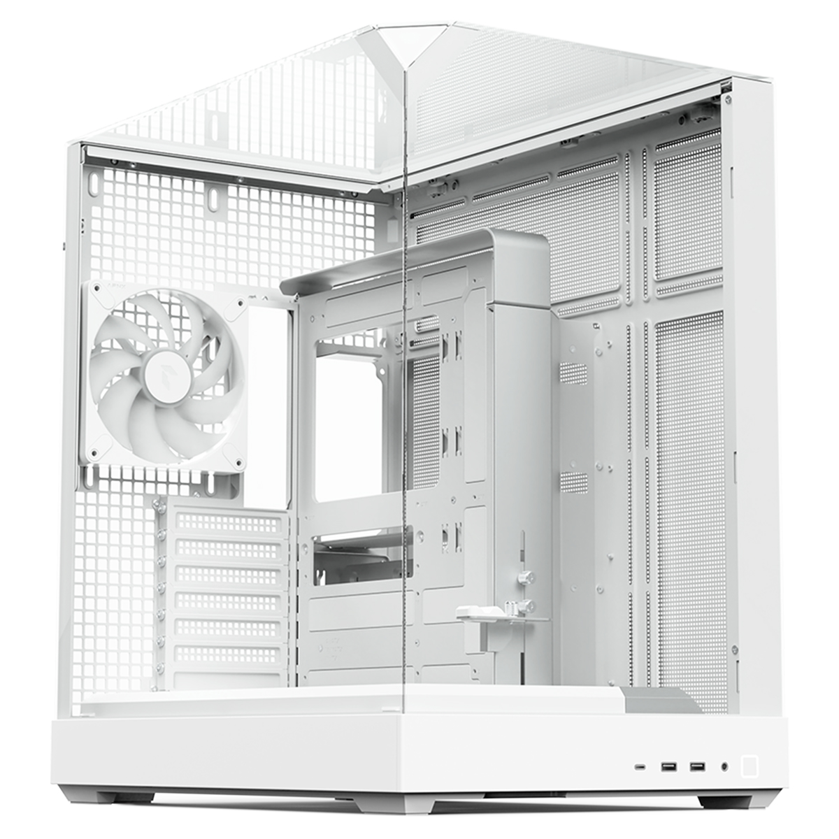 APNX V2 White 4x140mm ARGB Fan Üç Temperli Camlı USB 3.2 Mid Tower ATX Gaming Kasa