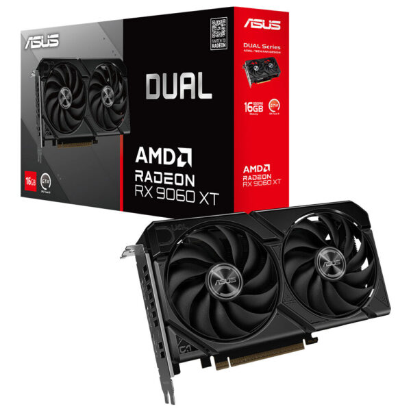 ASUS Dual Radeon RX 9060 XT 16GB GDDR6 Ekran Kartı H1