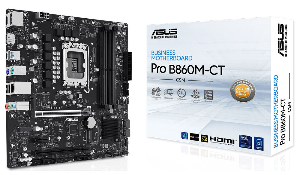ASUS Pro B860M-CT-CSM 8666MHz (OC) DDR5  mATX Anakart H1