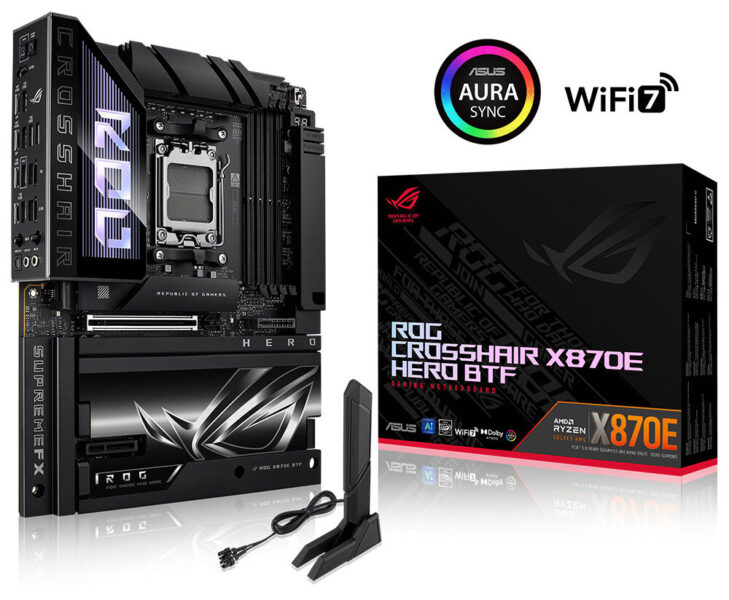 ASUS ROG CROSSHAIR X870E HERO BTF Anakart H2