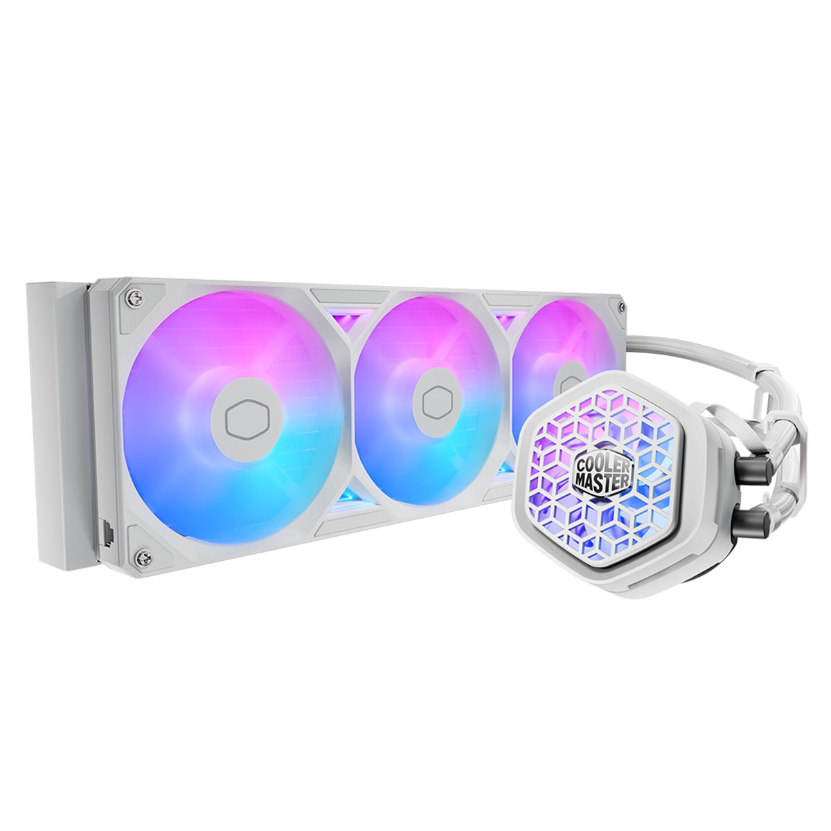 COOLER MASTER MasterLiquid Atmos II VRM Pompa ARGB 360mm Beyaz İşlemci Sıvı Soğutucu
