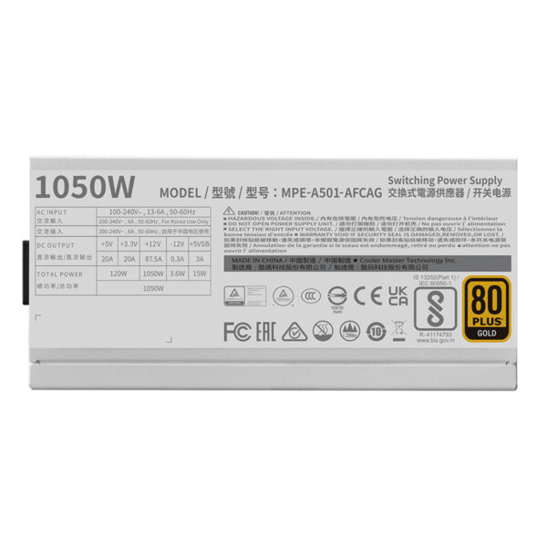 Yüksek kaliteli bilgisayar güç kaynağı, 80 Plus Gold sertifikası ile enerji tasarrufu ve stabilite sağlar, oyun ve PC sistemi ihtiyaçlarına uygun, güvenli ve dayanıklı tasarım.